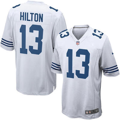 

Mens Football Jersey Indianapolis Colts TY Hilton White Alternate Game Jersey