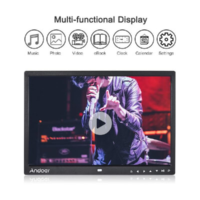 

Andoer 13" LED Digital Photo Frame Screen Desktop Album Display Image 1080P MP4 Video MP3 Audio TXT eBook Clock Calendar 1280 8