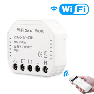 

Wi-Fi Intelligent Switch Light Control Switch Module APP Remote Control Switch Compatible with AlexaGoogle Home