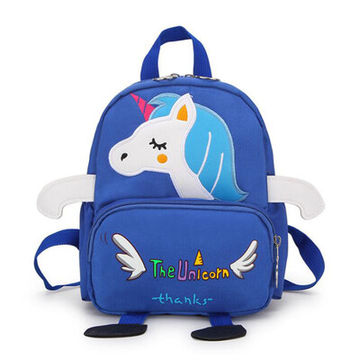 

Kids Cartoon Unicorn Backpack Child Boys Girls Rucksack Anti-lost Travel Bags