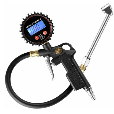 

LCD Digital Tire Inflator With Pressure Gauge 3200 PSI Fit For TruckCarBike
