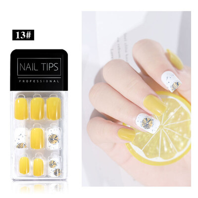 

Gobestart Finished Nail Patches 30Pcs Boxed Removable Repeated Use Of fake Nail Patches