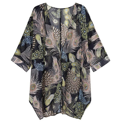

2019 Plus Size Blouse Women V Neck Flower Printed Lightweight Sunscreen All-match Breathable Blouses blusas mujer de moda 2019