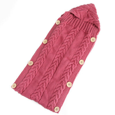 

Newborn Infant Baby Boy Girl Blanket Knit Crochet Warm Swaddle Wrap Sleeping Bag