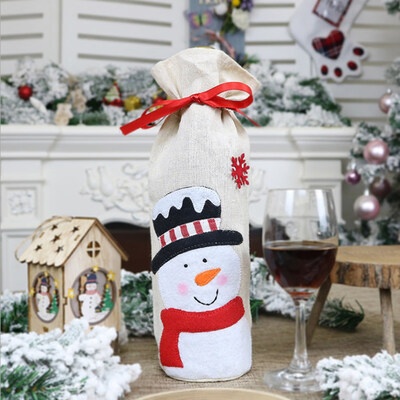 

1 Pcs Christmas Kids Candy Bags Pouch Santa Claus Snowmen Xmas Gift Bag Children Bag Drawstring Container Organizer Case