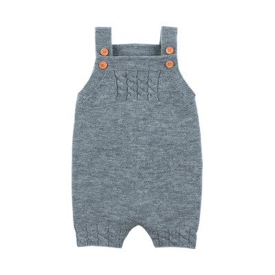 

Newborn Overalls Baby Boys Girls Knitted Clothes Little Girls Infant Romper Sleeveless Toddler Boys One Piece Jumpsuits