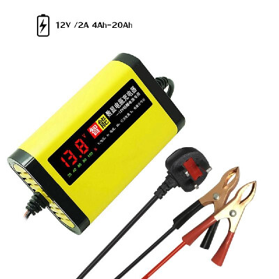 

Car Motorcycle Charger 12V 2A Full Automatic 3 Stages Lead Acid AGM GEL Intelligent LCD Display