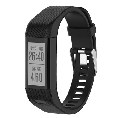

〖Follure〗Replacement Silicone Band Strap Wristband Bracelet For Garmin vivosmart HR BK