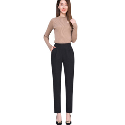 

Female Fashion Harem Pants Summer Autumn Elastic Waist Casual Casual Slim Pants Women Pants Work Wear Trousers Harem Pants