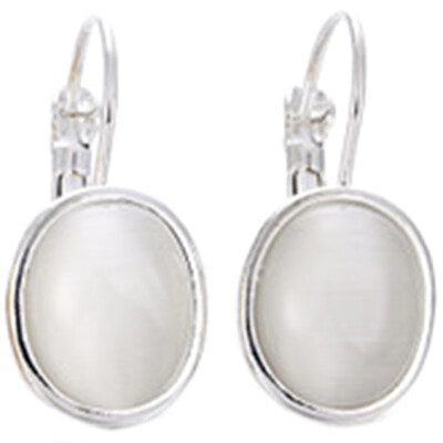 

New Mode Style Free Shipping Earrings Jewelry Trendy Rose Gold Color Austrian Crystal Opal Earrings For Women Fashion Gifts