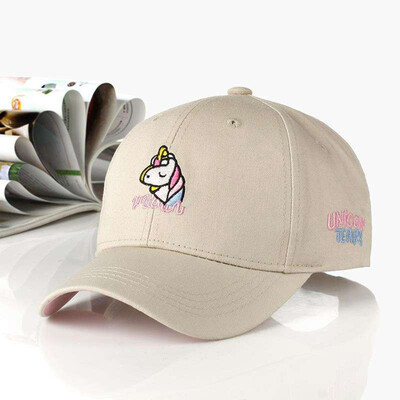 

Girls Rainbow Unicorn Baseball Cap Pink Sun Hat