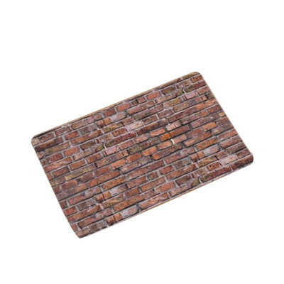 

40x60CM European Flannel Non-slip Floor Mats Bath Mat Pattern Printed Thicken Home Decor Decorative Bathroom Living Room