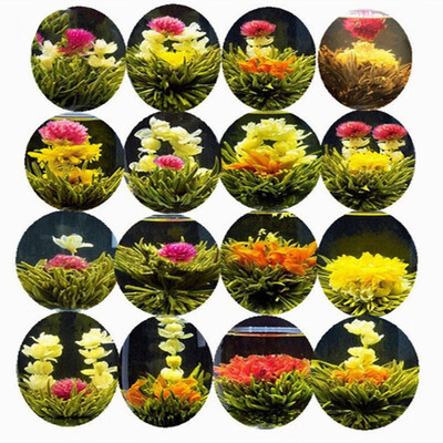 

16 Kinds of Handmade Blooming Flower Tea Chinese Ball Blooming Flower Herbal tea Artificial Flower Tea Health Care Products 130g