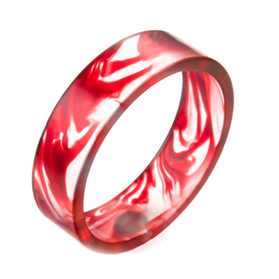 

Glue Resin Ring Ink Painting Decorative Pattern Blue Purple Red Resin Ring
