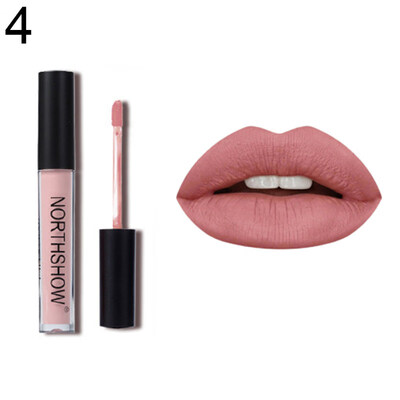 

NORTHSHOW Matte Metallic Non Sticky Lip Gloss Glaze Long Lasting Liquid Lipstick