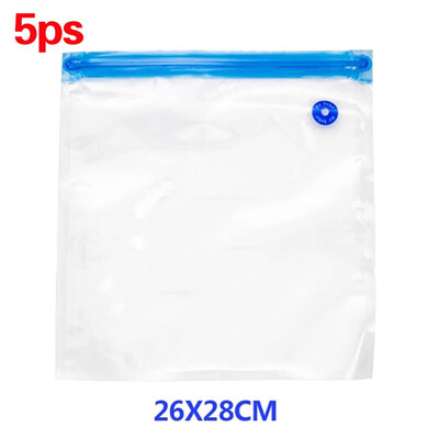 

5PCS Storage Zipper Bag Fresh Food Snack Clip Grip Coffee Plastic Clear Ziplock Reclosable Clothing Storage Bag Travel Camping