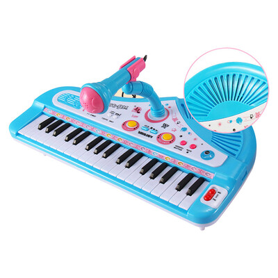 

Tailored 37 Keys Electronic Piano Keyboard With Microphone Children Musical Instrument