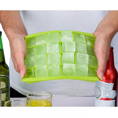 

15 24holes Square Ice Cubes Making Box with Lids Fruit Puree Jelly Molds Home Kitchen Fridge Drinking Jelly Pudding Making Tool