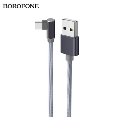 

BOROFONE BX26 Type-C Charging Cable Data Transfer Cord Fast Cable Charging Cords Data Cable High Speed for Type-C Cable Cords Dura