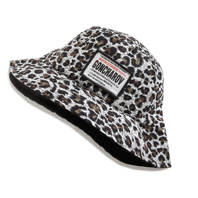 

Fashion Summer Kids Leopard Letter Fisherman Hats Kid Beach Cap Photography Props Children Hat
