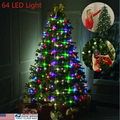 

US LED Hanging Star Tree Lights Dazzler Christmas Tree Decor Home Party Bulbs