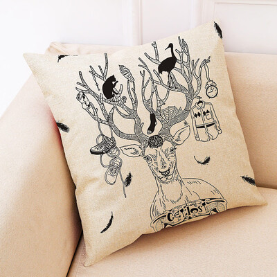 

Tailored Christmas Home Decor Cushion Cover Graffi Style Throw Pillowcase Pillow Covers