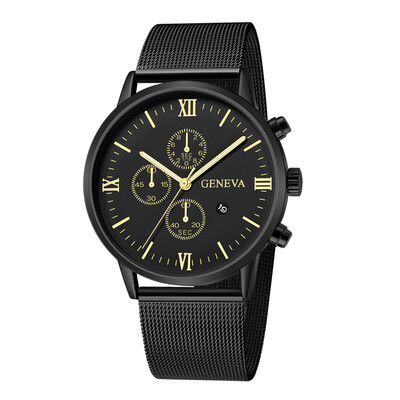 

〖Follure〗Fashion Stainless Steel Men Military Sport Analog Quartz Wrist Watch With Calend