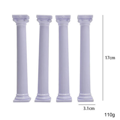 

4pcs Pillars Wedding Cake Stands Cake Decorating Tools Multi-layered Roman Column Support Stand Decor 75cm 125cm 17cm
