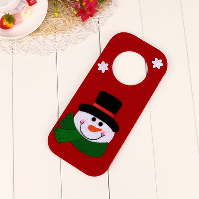 

Gobestart Santa Claus Snowman Reindeer Christmas Ornaments Home Door Decoration