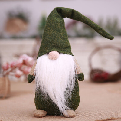 

Tailored Handmade Santa Cloth Doll Birthday Present For Home Christmas Holiday Decoration