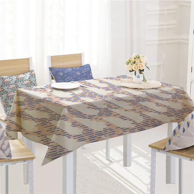 

Toponeto Cloud Table Cloth Linen Tablecloth For Kitchen Decorative Dining Table Cover