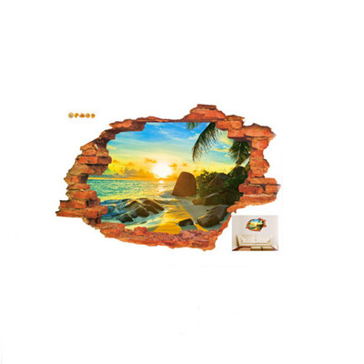 

tree lined trail 3D sticker Wall Sticker 6090CM23623543in quarto poster Bedroom house mural wall decals Home Decor Hot