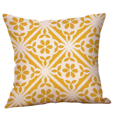 

〖Follure〗Mustard Pillow Case Yellow Geometric Fall Autumn Cushion Cover Decorative