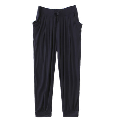 

Women Loose Pants Casual Elastic Harem Pants Capris Female Solid Trousers Summer Pantalones