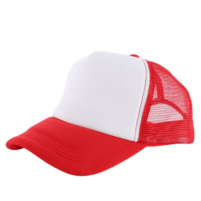 

2019 Attractive Unisex Casual Hat Solid Baseball Cap Trucker Mesh Blank Visor Hat Adjustable
