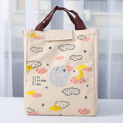 

〖Follure〗Portable Lunch Bag Tote Picnic Insulated Cooler Zipper Organizer Lunch Box