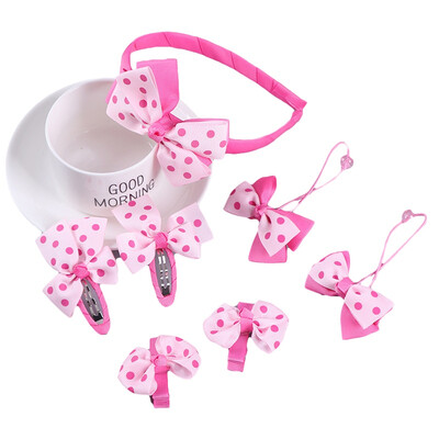 

Baby Girl Hairbands 7 Pcs Floral Bowknot Elastic Headbands Holiday Party Hair Band Headwear Accessories