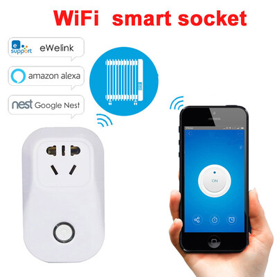 

Smart WiFi Wireless Socket 10A 2200W Power Supply CN Plug for IOS Android Phone Remote Control