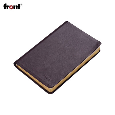 

front Portable A6 Retro Notebook PU Leather Cover Lined Paper Diary Memo Daily Writing Notepad Travel Journal for Men Women Office