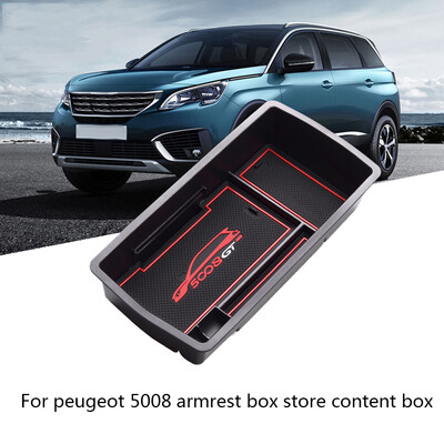 

Replacement For Peugeot 5008 2017 Center Console Coins Wallet Storage Armrest Box Organizer Tray Pallet