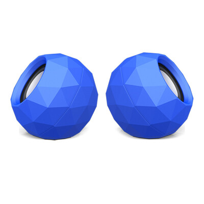 

popu·pine M01-1 Mini Computer Speaker Portable Multimedia Speaker Desktop PC Sound Box High-Quality Music USB Powered Breath LED M
