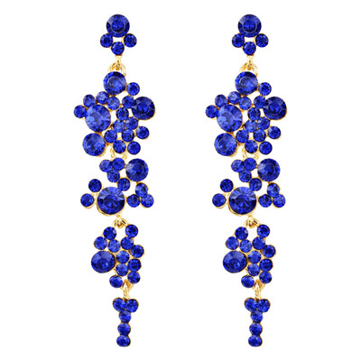 

2 New Mode Style Crystal Rhinestone Bridal Earring Long Drop Crystal Bridal Women Earring Wedding Jewelry Cool Gift