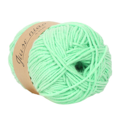 

Toponeto 1PC 50g Chunky Colorful Hand Knitting Baby Milk Cotton Crochet Knitwear Wool A