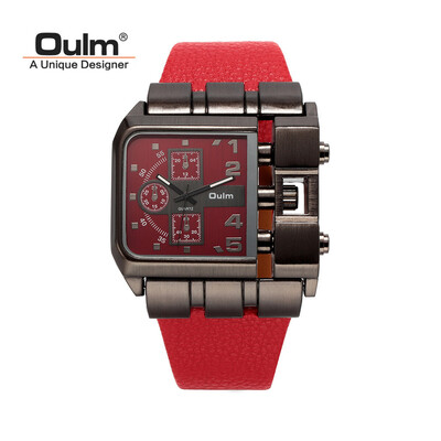 

〖Follure〗Casual Wristwatch Square Dial Wide Strap Mens Quartz Watch Luxury Brand