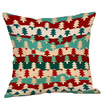 

〖Follure〗Christmas Pillow Case Glitter Cotton Linen Sofa Throw Cushion Cover Home Decor