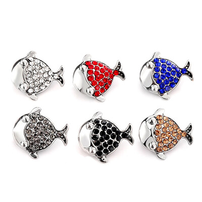 

6PCS cute Women Alloy Diamond Dolphin Animal Brooch Pins Jewelry Set
