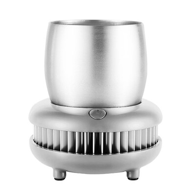 

DC 12V Aluminum ABS Cooling Refrigeration Cup Home Office Drink Cooler Water Beer Beverage Drink Holder