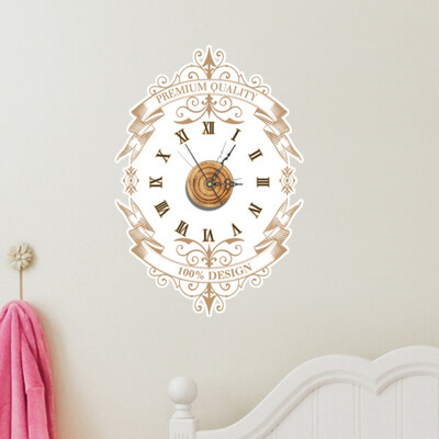 

3D Wall Sticker New Wall Clock Sticker DIY STICKER 3D Art Wall Clock Decals Breaking Cracking Office Home Wall Decor Gift
