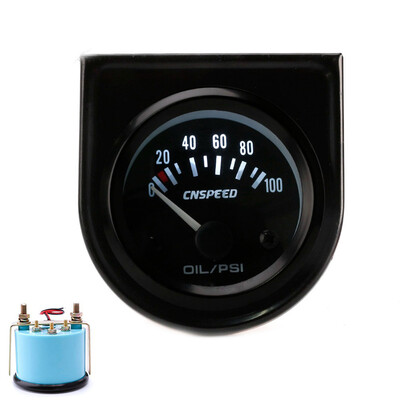 

52mm 12V Auto Electric Oil Pressure Gauge Meter Oil Pressure Gauge Tester Meter Electrical Motorcycly Guages