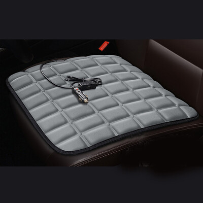 

Heated Car Seat Cushion 12V Heating Warmer Pad Cover WCigarette Lighter Plug US